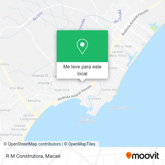 R M Construtora mapa