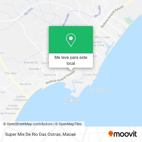 Super Mix De Rio Das Ostras mapa