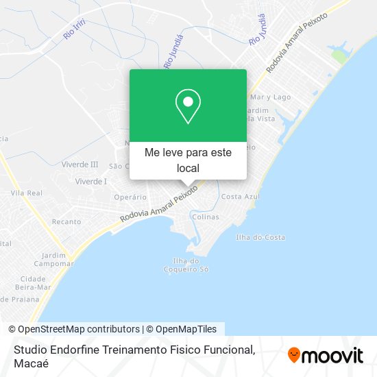 Studio Endorfine Treinamento Fisico Funcional mapa