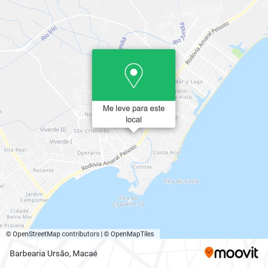Barbearia Ursão mapa