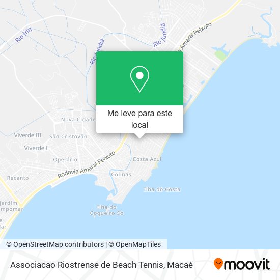 Associacao Riostrense de Beach Tennis mapa