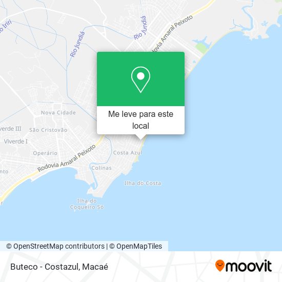 Buteco - Costazul mapa