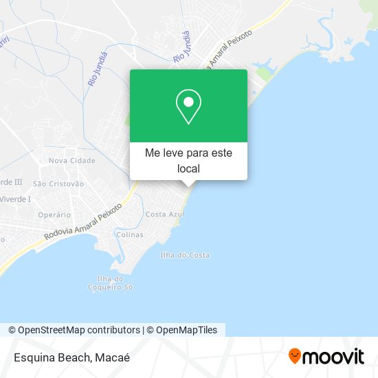 Esquina Beach mapa