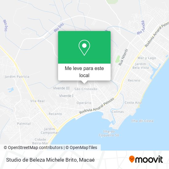 Studio de Beleza Michele Brito mapa