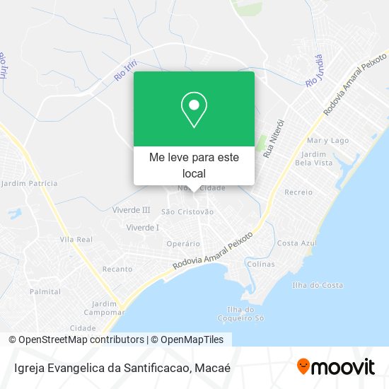 Igreja Evangelica da Santificacao mapa