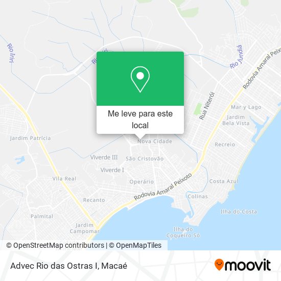 Advec Rio das Ostras I mapa