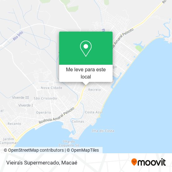 Vieira's Supermercado mapa