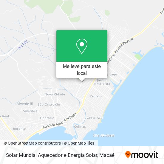 Solar Mundial Aquecedor e Energia Solar mapa