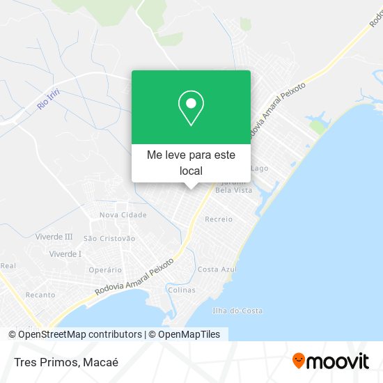 Tres Primos mapa