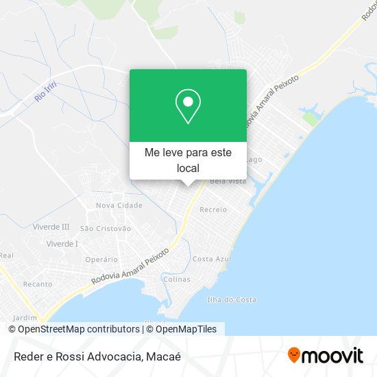 Reder e Rossi Advocacia mapa