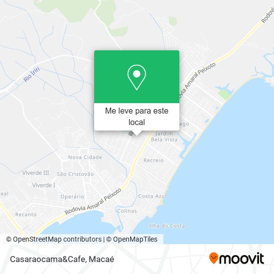 Casaraocama&Cafe mapa
