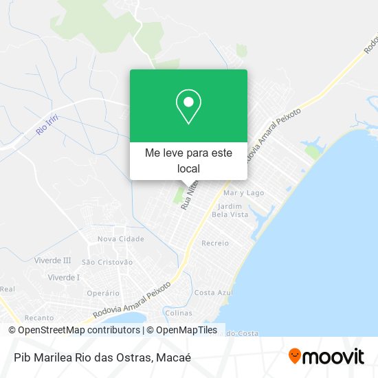 Pib Marilea Rio das Ostras mapa