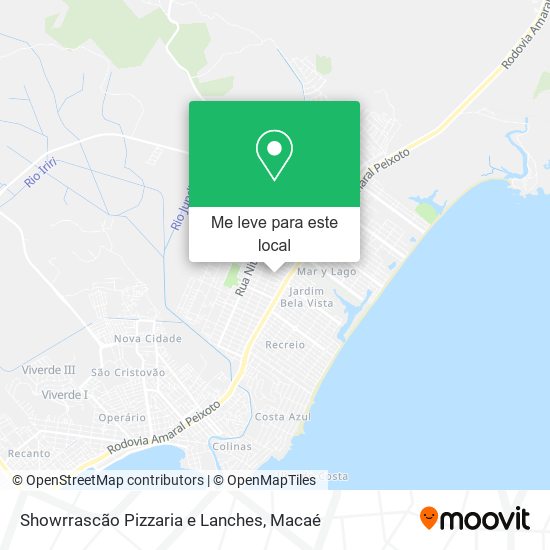 Showrrascão Pizzaria e Lanches mapa