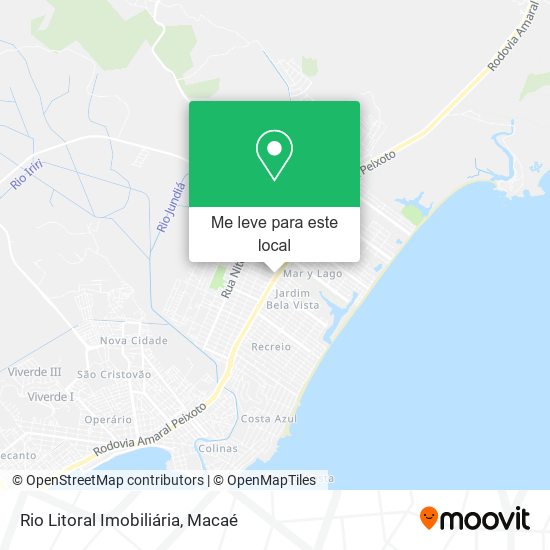 Rio Litoral Imobiliária mapa
