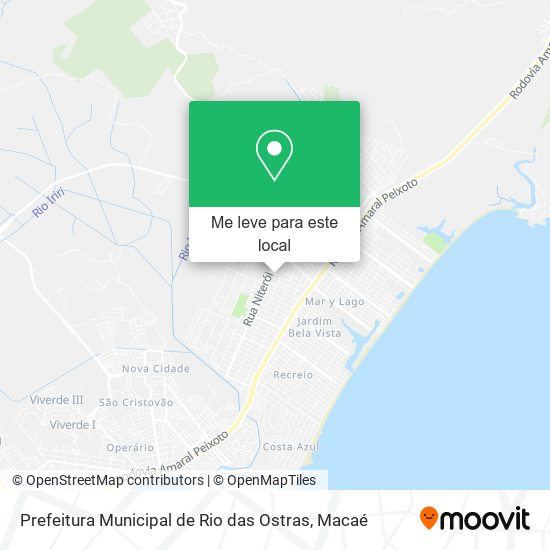 Prefeitura Municipal de Rio das Ostras mapa