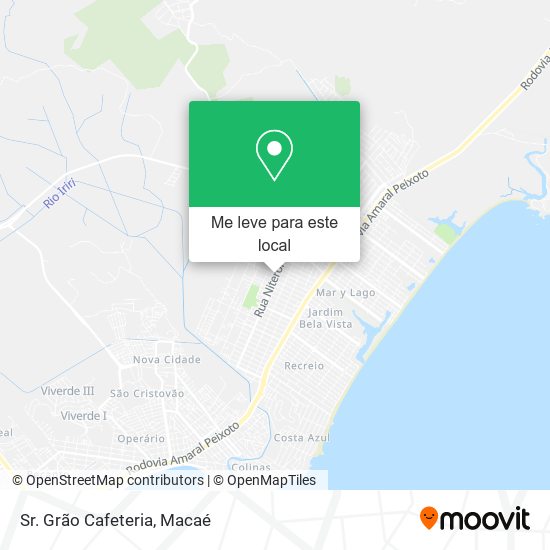 Sr. Grão Cafeteria mapa