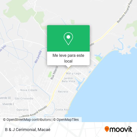 B & J Cerimonial mapa