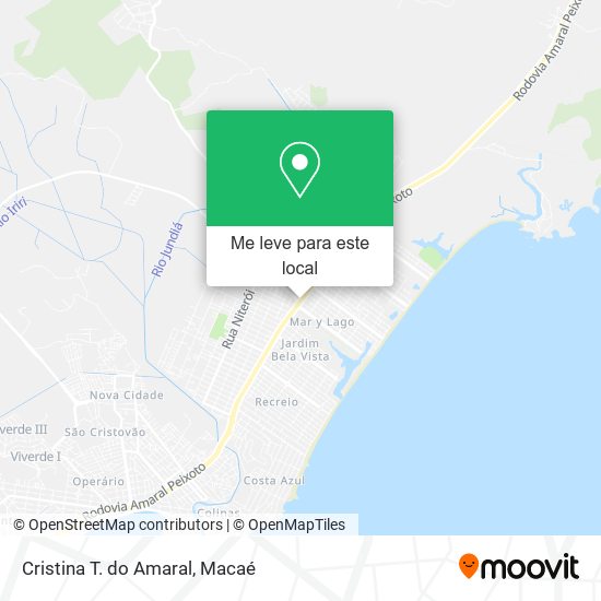 Cristina T. do Amaral mapa