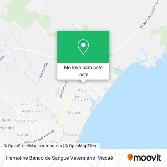Hemoline Banco de Sangue Veterinario mapa