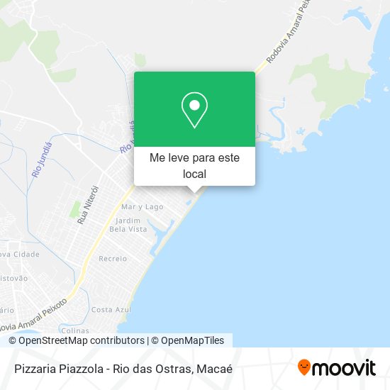 Pizzaria Piazzola - Rio das Ostras mapa