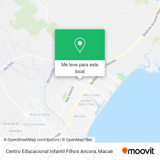 Centro Educacional Infantil Filhos Ancora mapa