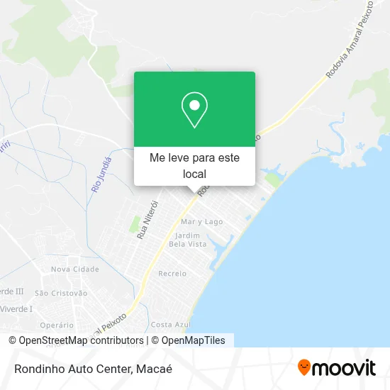 Rondinho Auto Center mapa