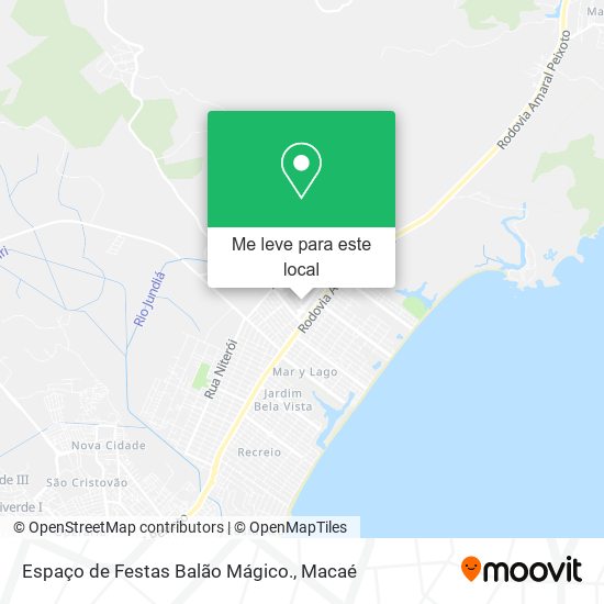 Espaço de Festas Balão Mágico. mapa