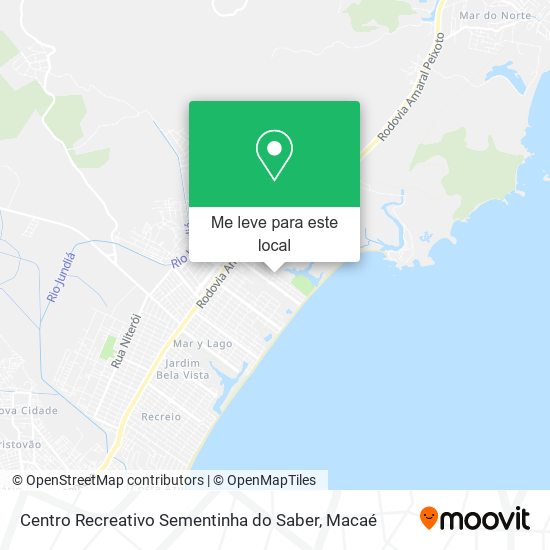 Centro Recreativo Sementinha do Saber mapa