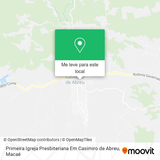 Primeira Igreja Presbiteriana Em Casimiro de Abreu mapa