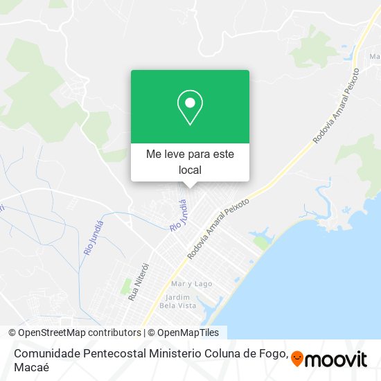 Comunidade Pentecostal Ministerio Coluna de Fogo mapa