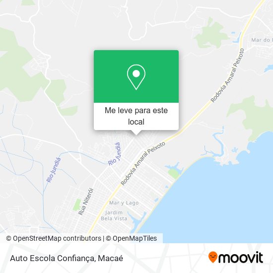 Auto Escola Confiança mapa