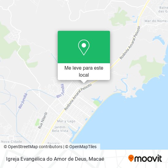 Igreja Evangélica do Amor de Deus mapa