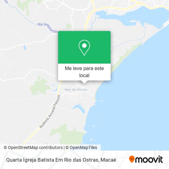 Quarta Igreja Batista Em Rio das Ostras mapa