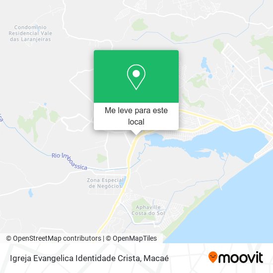 Igreja Evangelica Identidade Crista mapa