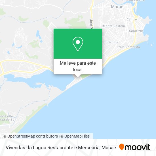 Vivendas da Lagoa Restaurante e Mercearia mapa