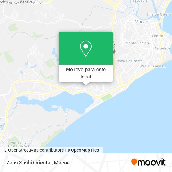 Zeus Sushi Oriental mapa