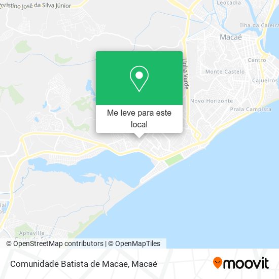 Comunidade Batista de Macae mapa