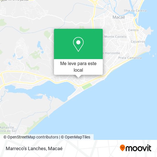 Marreco's Lanches mapa