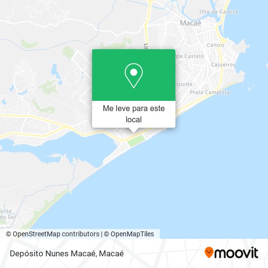 Depósito Nunes Macaé mapa