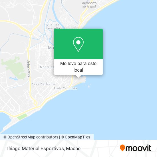 Thiago Material Esportivos mapa