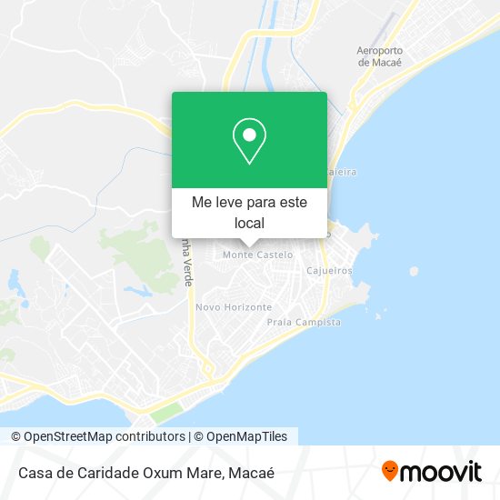 Casa de Caridade Oxum Mare mapa