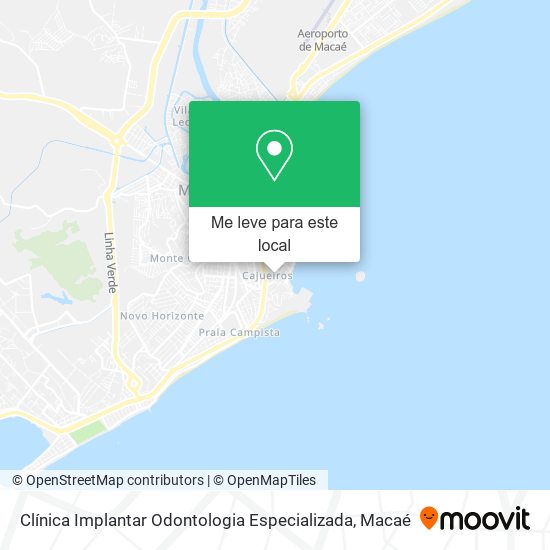 Clínica Implantar Odontologia Especializada mapa