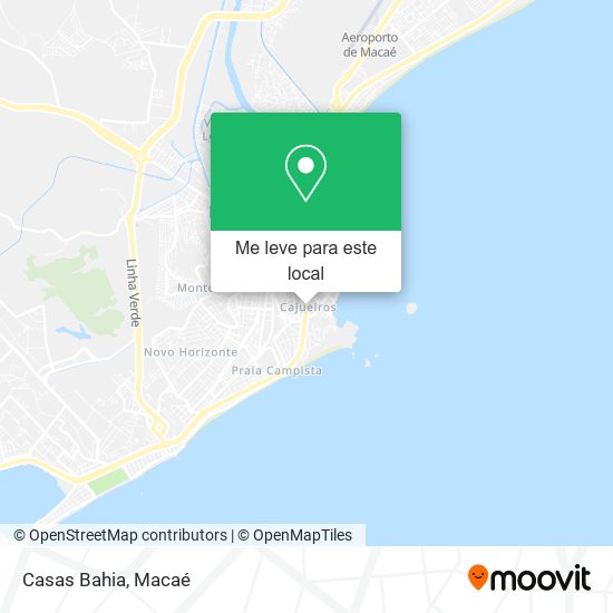 Casas Bahia mapa