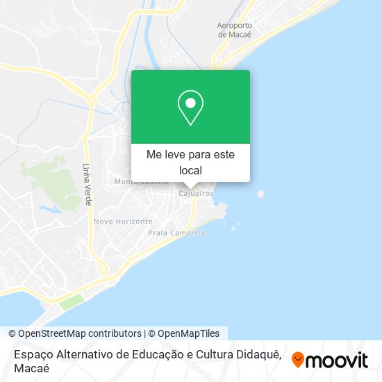 Espaço Alternativo de Educação e Cultura Didaquê mapa