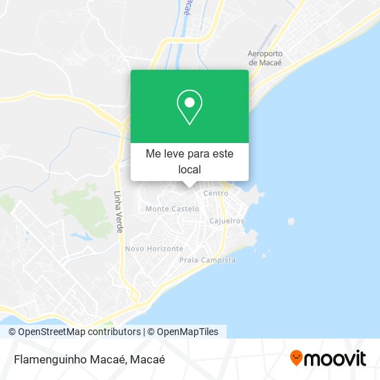 Flamenguinho Macaé mapa