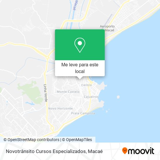 Novotrânsito Cursos Especializados mapa