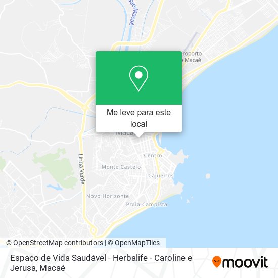 Espaço de Vida Saudável - Herbalife - Caroline e Jerusa mapa