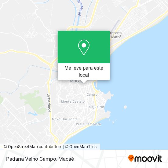 Padaria Velho Campo mapa