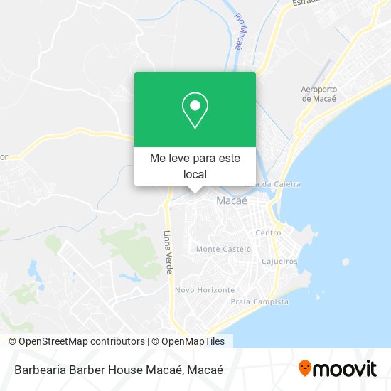 Barbearia Barber House Macaé mapa