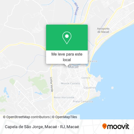 Capela de São Jorge, Macaé - RJ mapa